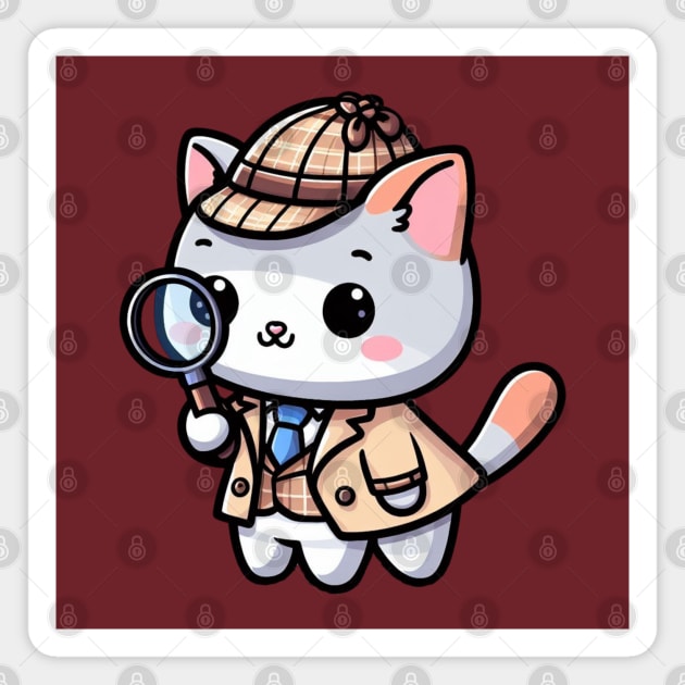 Kitty detective investigator Magnet by Japanese Fever